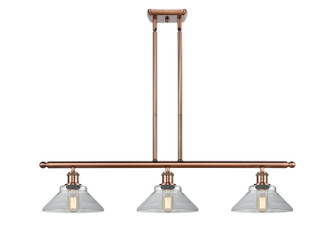 Ballston Three Light Island Pendant in Antique Copper (405|5163IACG132)