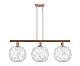 Ballston Three Light Island Pendant in Antique Copper (405|5163IACG12210RW)