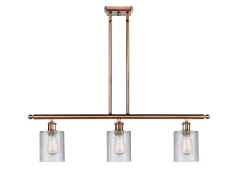 Ballston Three Light Island Pendant in Antique Copper (405|5163IACG112)