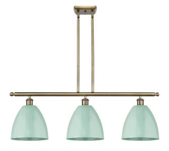 Ballston Three Light Island Pendant in Antique Brass (405|5163IABMBD9SF)