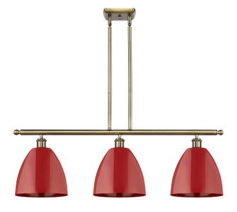 Ballston Three Light Island Pendant in Antique Brass (405|5163IABMBD9RD)