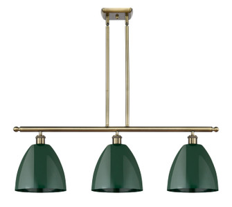 Ballston Three Light Island Pendant in Antique Brass (405|5163IABMBD9GR)