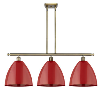 Ballston Three Light Island Pendant in Antique Brass (405|5163IABMBD12RD)
