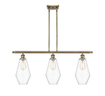 Ballston Three Light Island Pendant in Antique Brass (405|5163IABG6527)