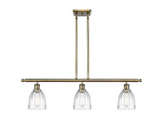 Ballston Three Light Island Pendant in Antique Brass (405|5163IABG442)