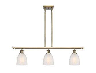 Ballston Three Light Island Pendant in Antique Brass (405|5163IABG441)