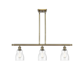 Ballston Three Light Island Pendant in Antique Brass (405|5163IABG394)