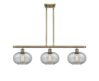 Ballston Three Light Island Pendant in Antique Brass (405|5163IABG247)
