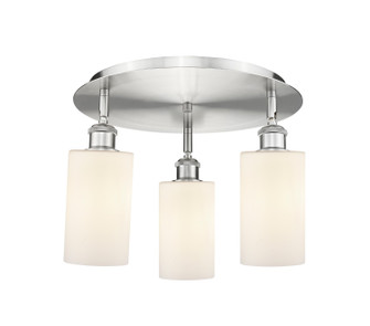 Ballston Three Light Semi-Flush Mount in Satin Nickel (405|5163CSNG801)