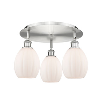 Ballston Three Light Flush Mount in Satin Gold (405|5163CSGG81)
