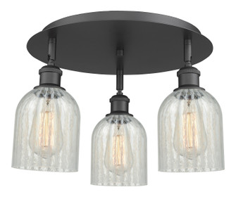 Ballston Three Light Semi-Flush Mount in Matte Black (405|5163CBKG2511)