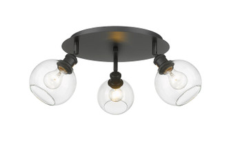 Ballston Three Light Semi-Flush Mount in Matte Black (405|5163CBKG1226)