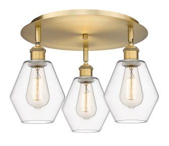 Ballston Three Light Flush Mount in Brushed Brass (405|5163CBBG6526)