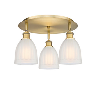 Ballston Three Light Semi-Flush Mount in Brushed Brass (405|5163CBBG441)