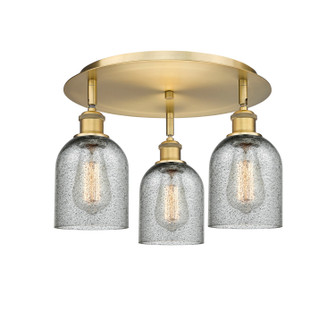 Ballston Three Light Flush Mount in Brushed Brass (405|5163CBBG257)