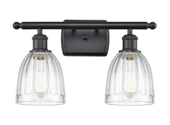 Ballston Two Light Bath Vanity in Matte Black (405|5162WBKG442)