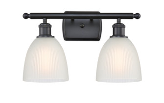 Ballston Two Light Bath Vanity in Matte Black (405|5162WBKG381)