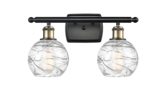 Ballston Two Light Bath Vanity in Black Antique Brass (405|5162WBABG12136)