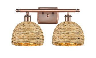 Ballston Two Light Bath Vanity in Antique Copper (405|5162WACRBD8NAT)