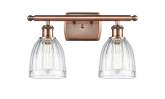 Ballston Two Light Bath Vanity in Antique Copper (405|5162WACG442)