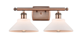 Ballston Two Light Bath Vanity in Antique Copper (405|5162WACG131)