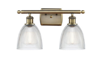 Ballston Two Light Bath Vanity in Antique Brass (405|5162WABG382)