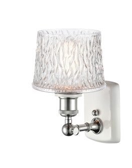 Ballston One Light Wall Sconce in White Polished Chrome (405|5161WWPCG402)