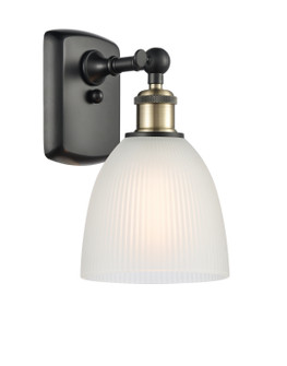 Ballston One Light Wall Sconce in Black Antique Brass (405|5161WBABG381)