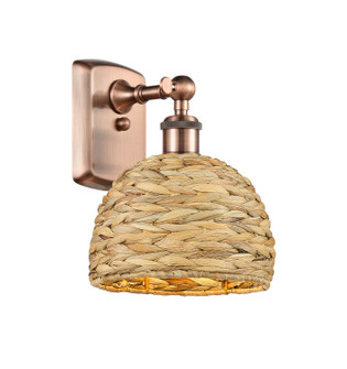Downtown Urban One Light Wall Sconce in Antique Copper (405|5161WACRBD8NAT)