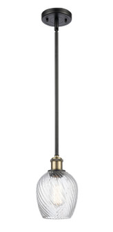 Ballston One Light Mini Pendant in Black Antique Brass (405|5161SBABG292)