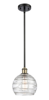 Ballston One Light Mini Pendant in Black Antique Brass (405|5161SBABG12138)