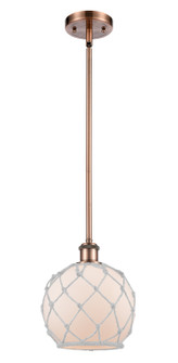 Ballston One Light Mini Pendant in Antique Copper (405|5161SACG1218RW)