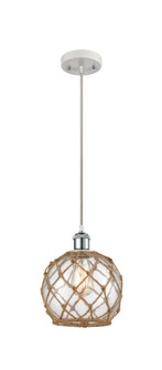 Ballston LED Mini Pendant in White Polished Chrome (405|5161PWPCG1228RBLED)