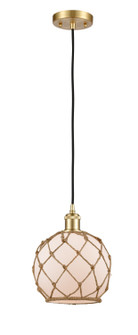 Ballston LED Mini Pendant in Satin Gold (405|5161PSGG1218RBLED)