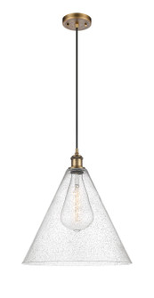 Ballston One Light Pendant in Brushed Brass (405|5161PBBGBC164)