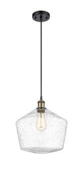 Ballston One Light Mini Pendant in Black Antique Brass (405|5161PBABG65412)