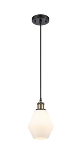 Ballston One Light Mini Pendant in Black Antique Brass (405|5161PBABG6516)