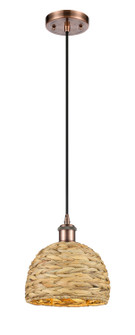 Downtown Urban One Light Pendant in Antique Copper (405|5161PACRBD8NAT)
