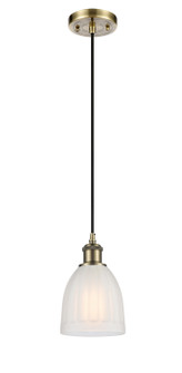 Ballston One Light Mini Pendant in Antique Brass (405|5161PABG441)