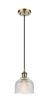 Ballston One Light Mini Pendant in Antique Brass (405|5161PABG412)