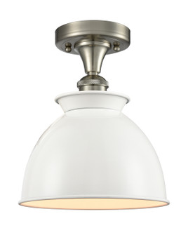 Ballston One Light Semi-Flush Mount in Brushed Satin Nickel (405|5161CSNM14W)