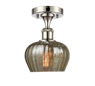 Ballston One Light Semi-Flush Mount in Polished Nickel (405|5161CPNG96)