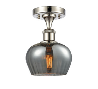 Ballston One Light Semi-Flush Mount in Polished Nickel (405|5161CPNG93)