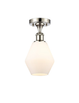 Ballston One Light Semi-Flush Mount in Polished Nickel (405|5161CPNG6516)