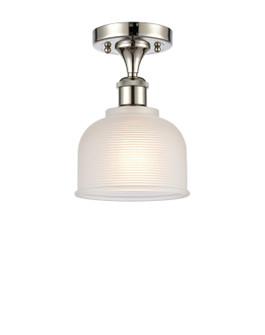Ballston One Light Semi-Flush Mount in Polished Nickel (405|5161CPNG411)