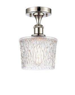 Ballston One Light Semi-Flush Mount in Polished Nickel (405|5161CPNG402)