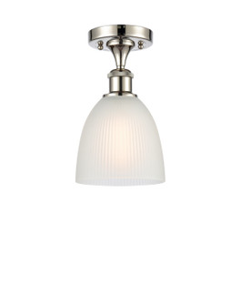 Ballston One Light Semi-Flush Mount in Polished Nickel (405|5161CPNG381)