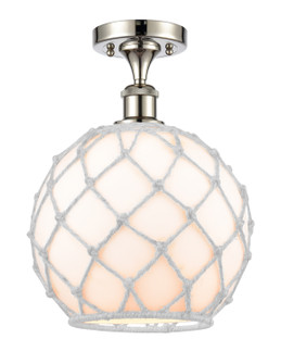 Ballston LED Semi-Flush Mount in Polished Nickel (405|5161CPNG12110RWLED)