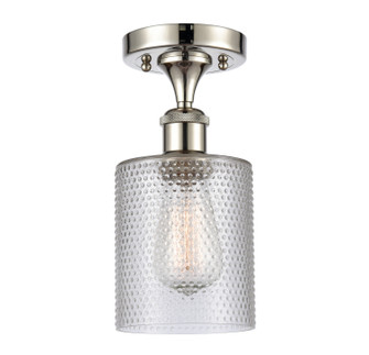 Ballston One Light Semi-Flush Mount in Polished Nickel (405|5161CPNG112)