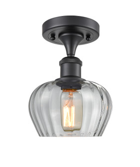 Ballston One Light Semi-Flush Mount in Matte Black (405|5161CBKG92)